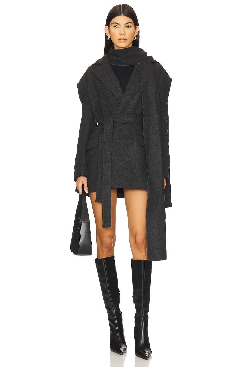 scarf-detailed cachet blazer jacket