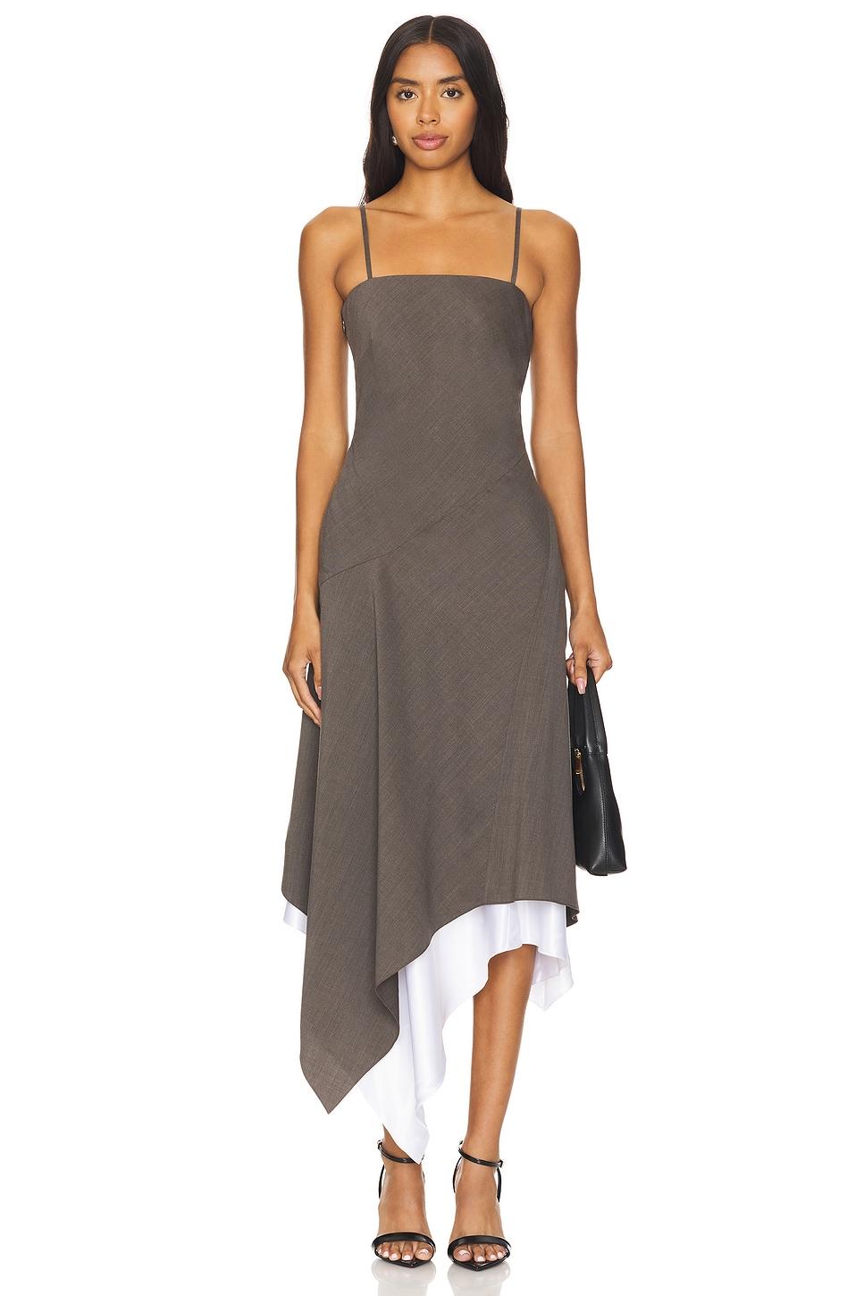 scarf hem dress