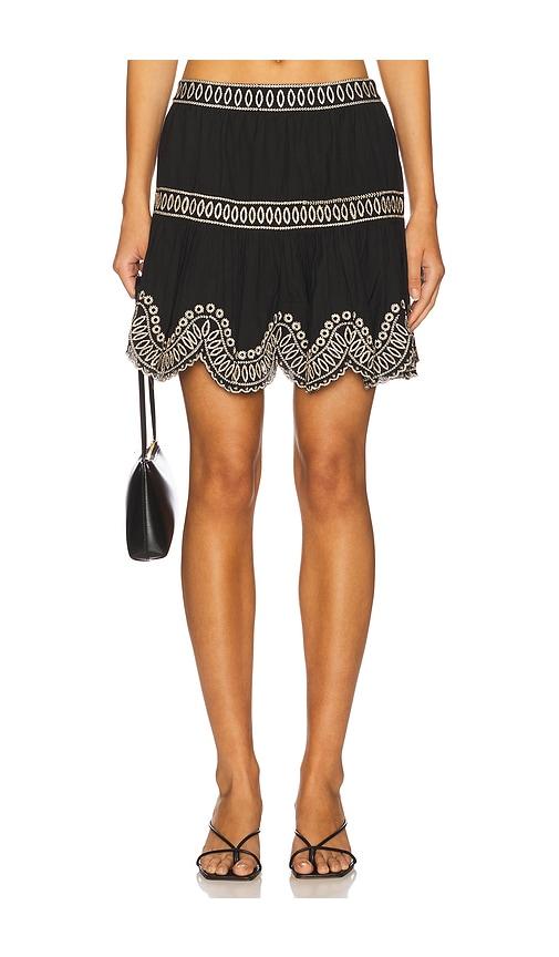 scarlett poppies aya skirt in black.