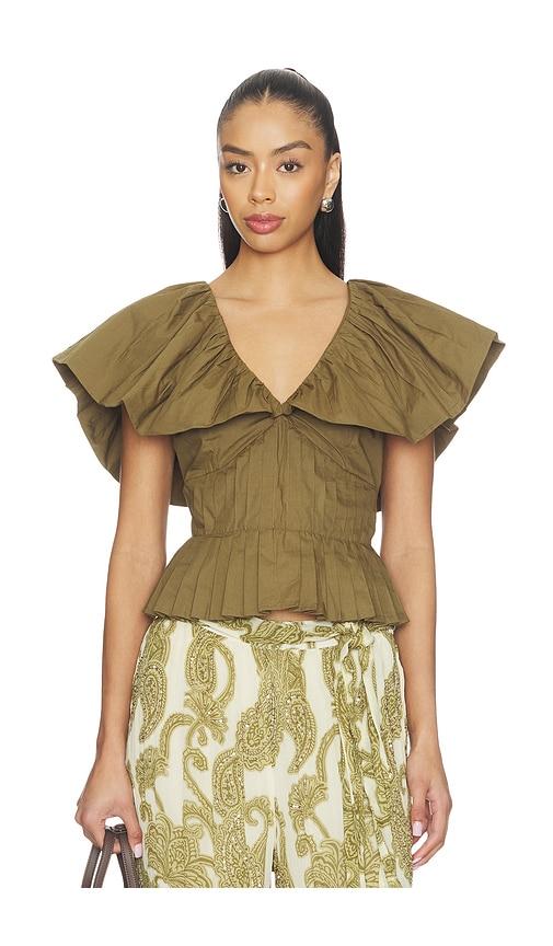 scarlett poppies sagar top in olive.