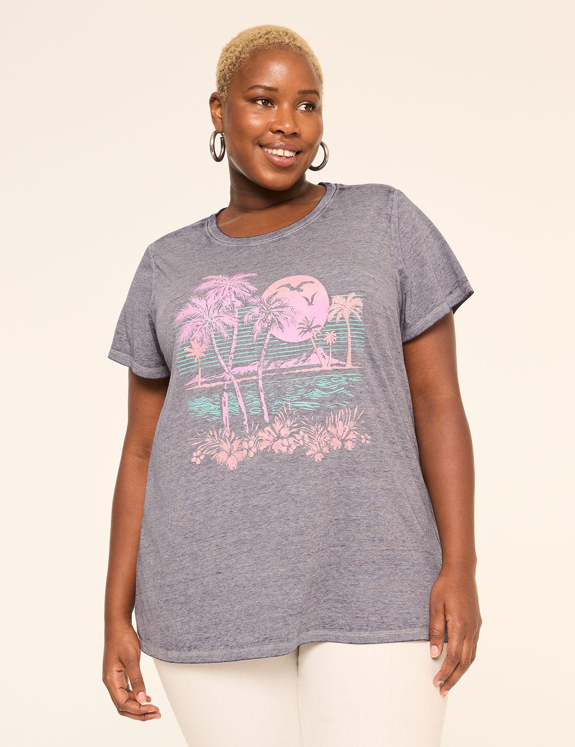 scenic palms graphic tee