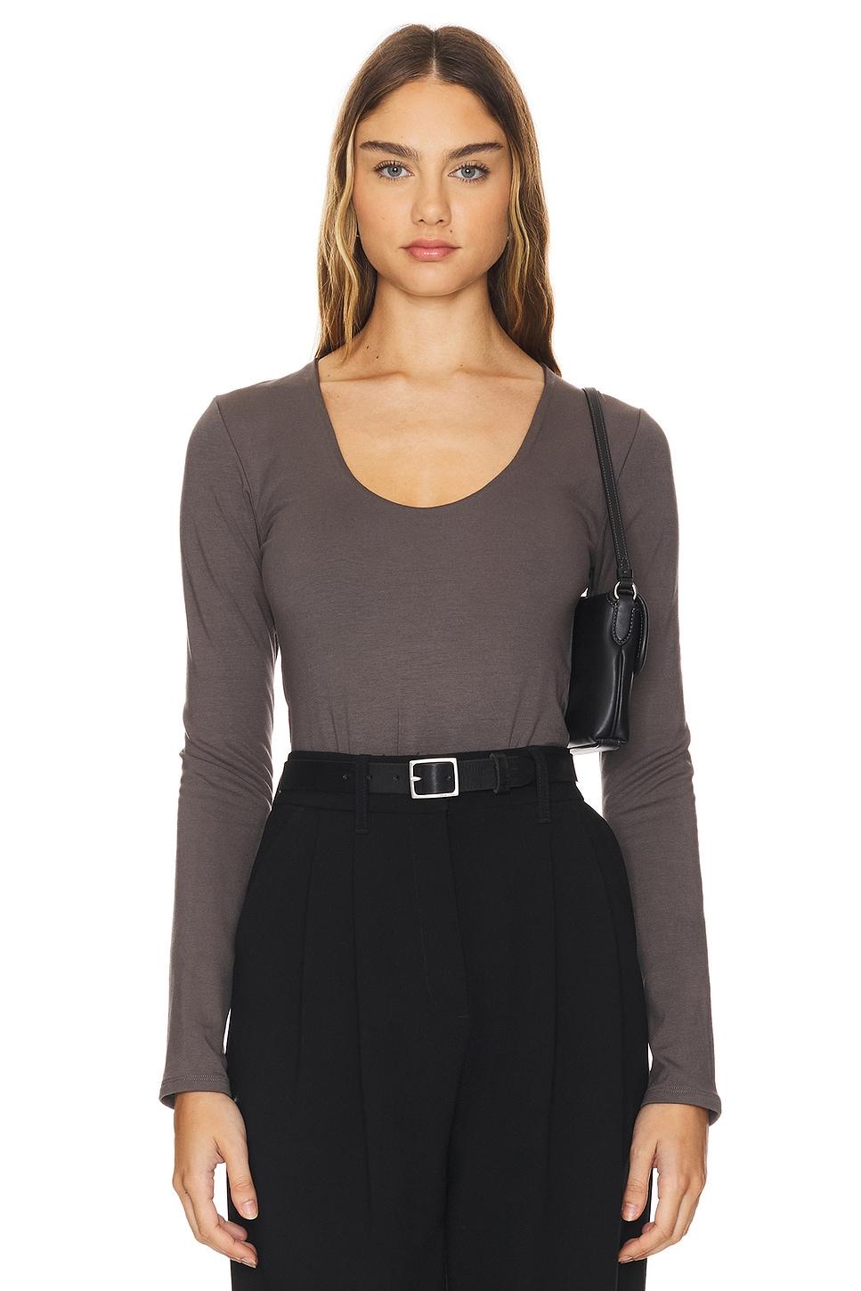 scoop long sleeve bodysuit