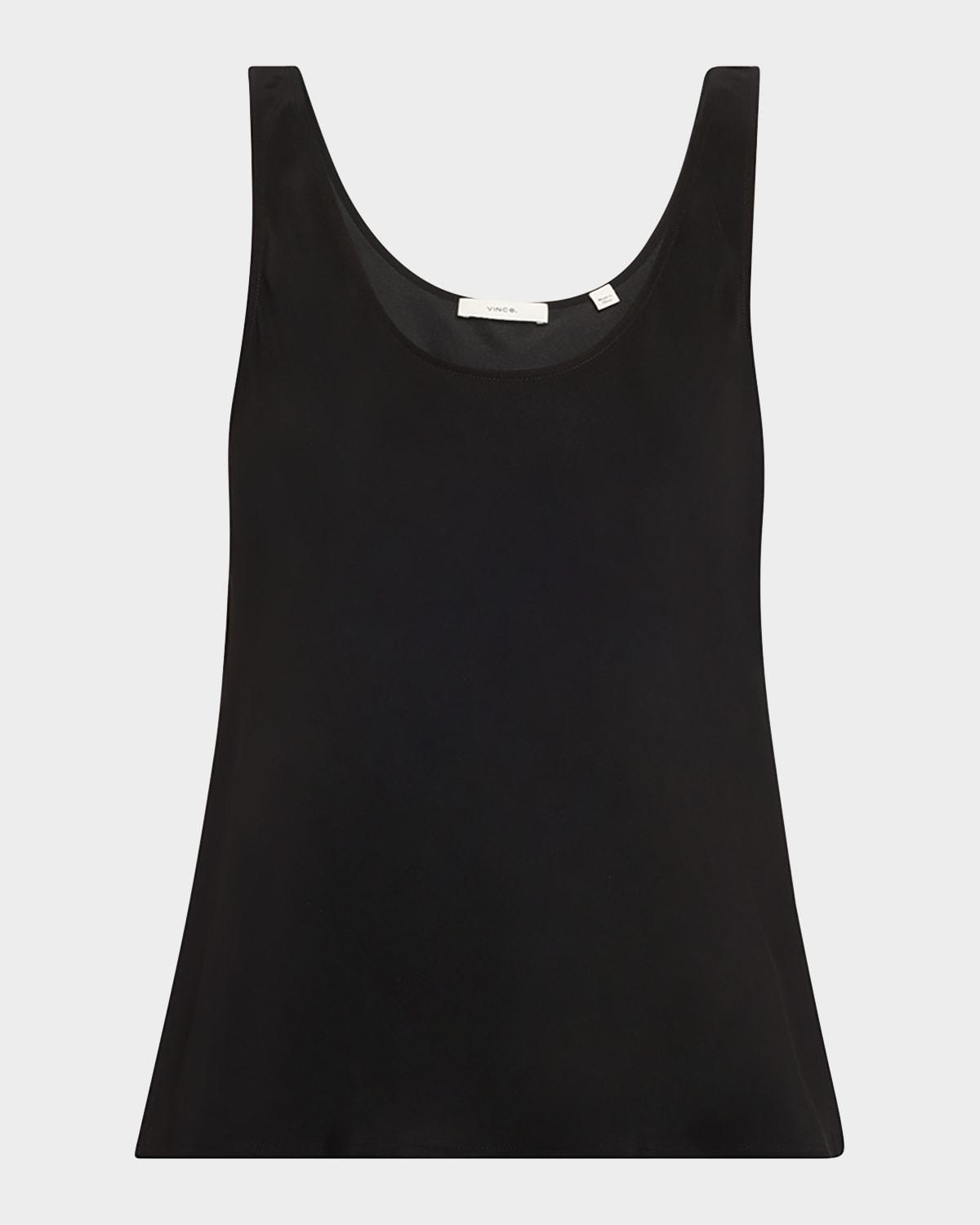 scoop-neck bias tank top