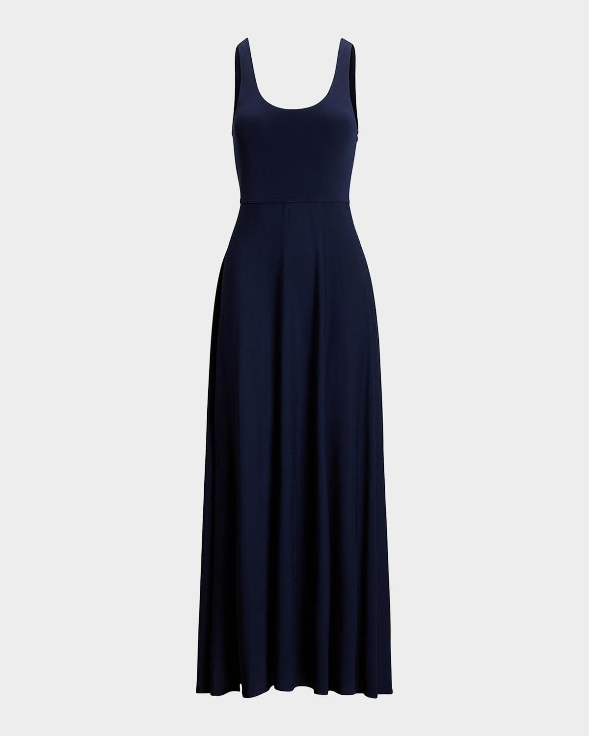 scoop-neck jersey dress