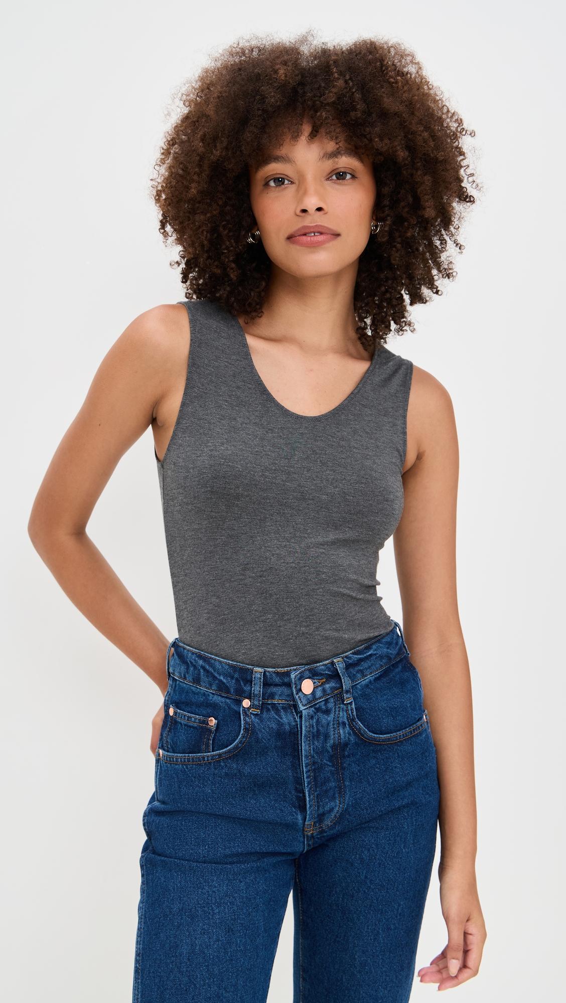 scoop neck tank