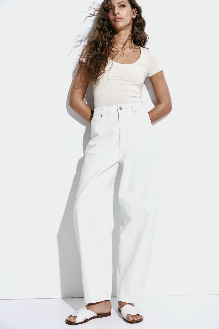 scoop-neck top