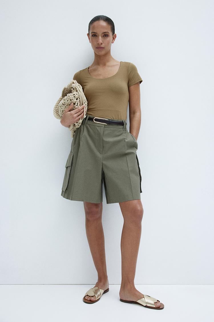 scoop-neck top
