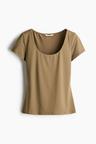 scoop-neck top