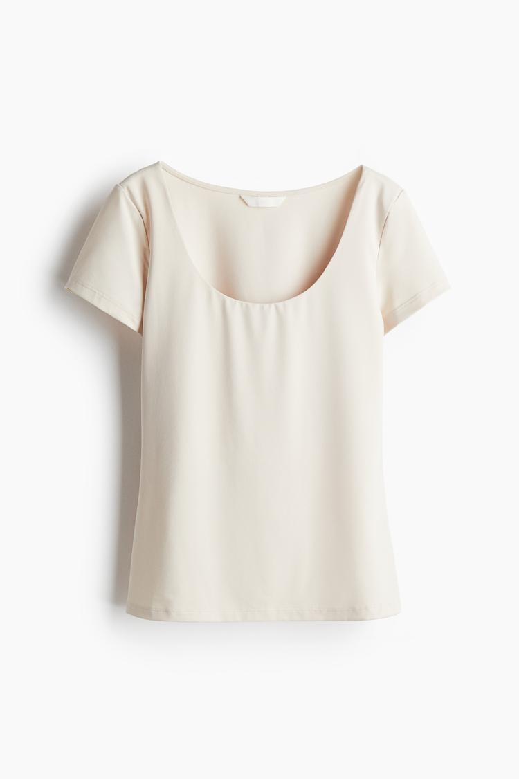 scoop-neck top