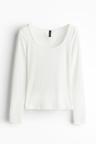 scoop-neck top