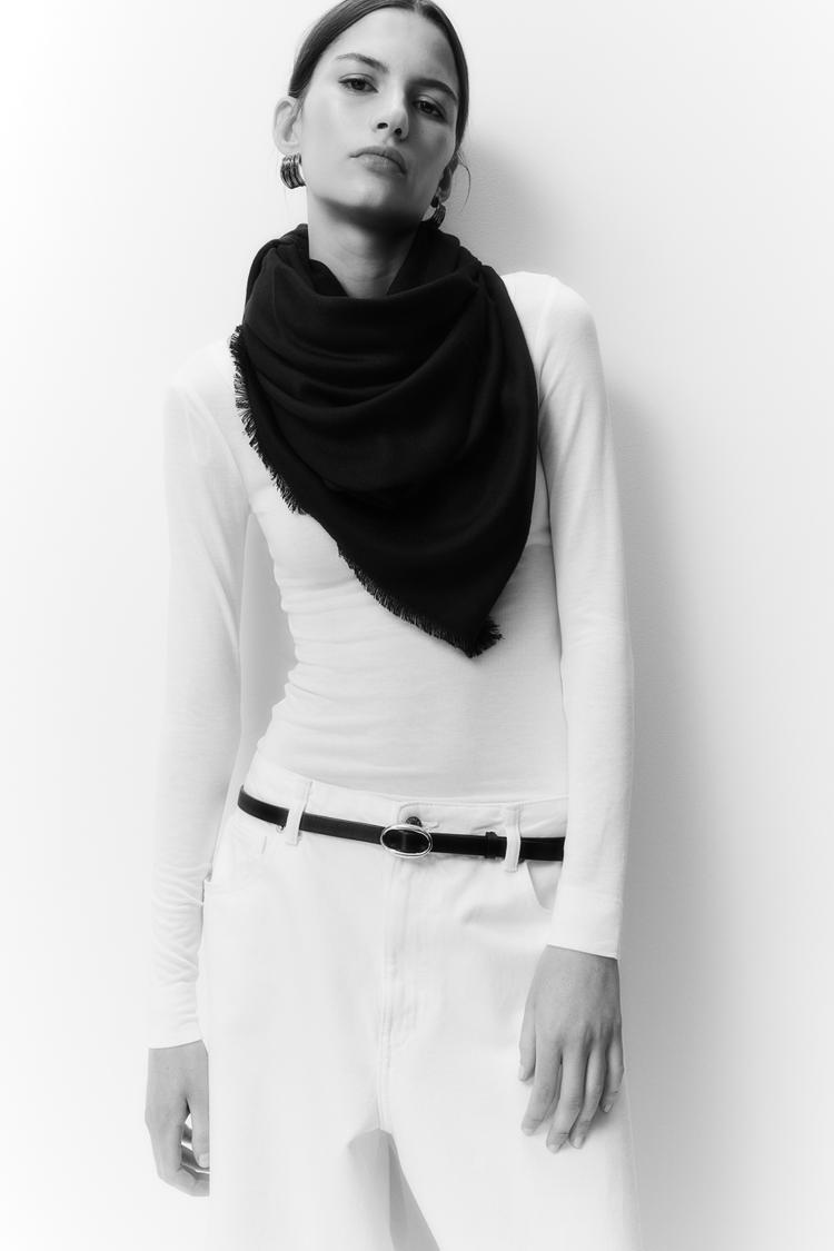 scoop-neck top