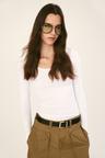 scoop-neck top