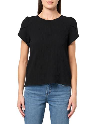 scoop neck tulip sleeve top asphalt