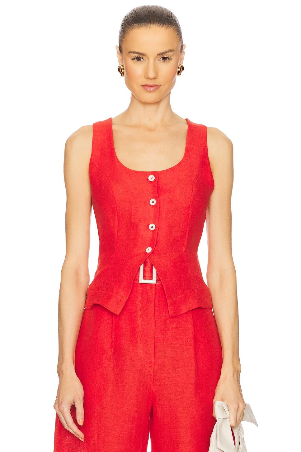 scoop neck vest