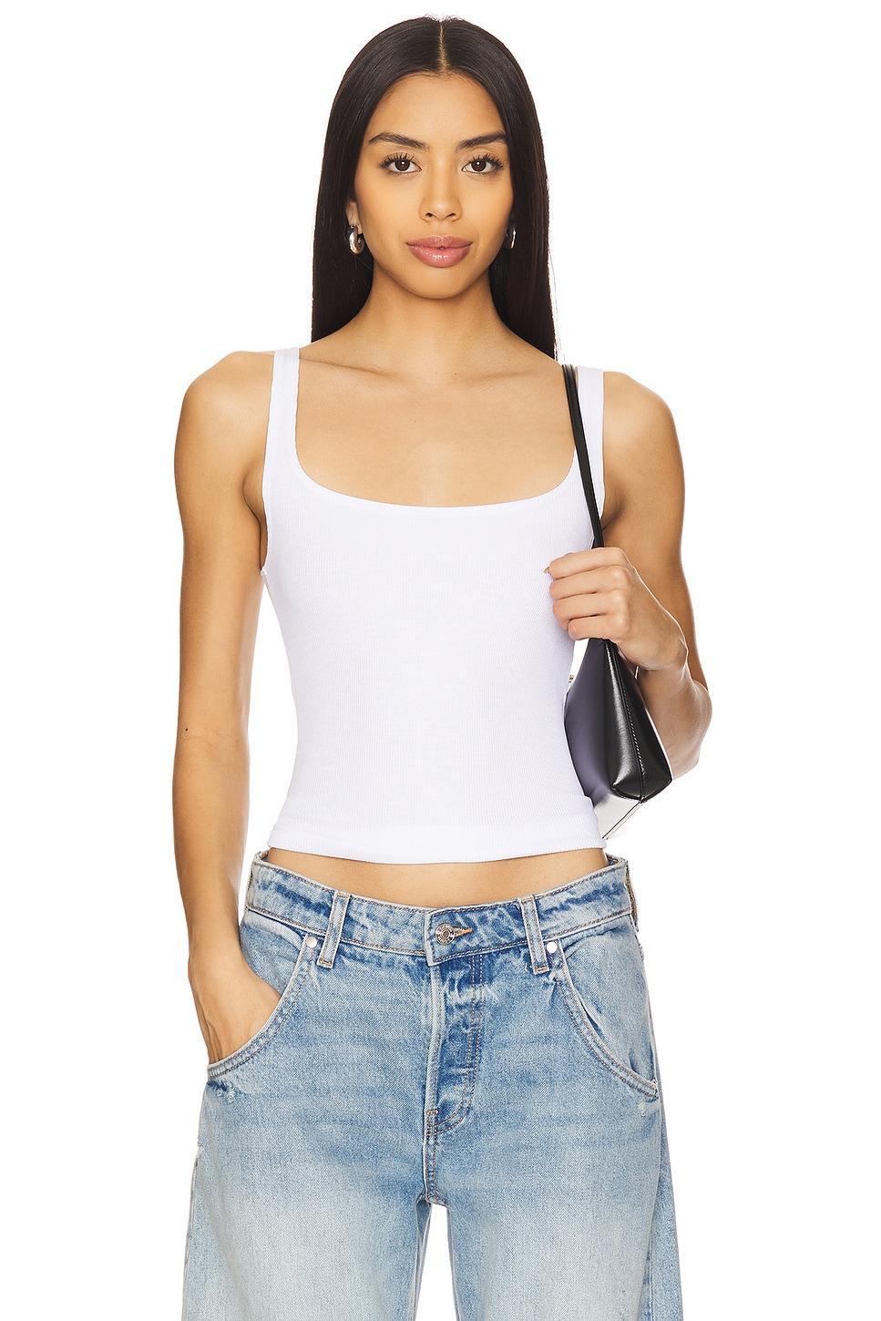 scoop ribbed tank