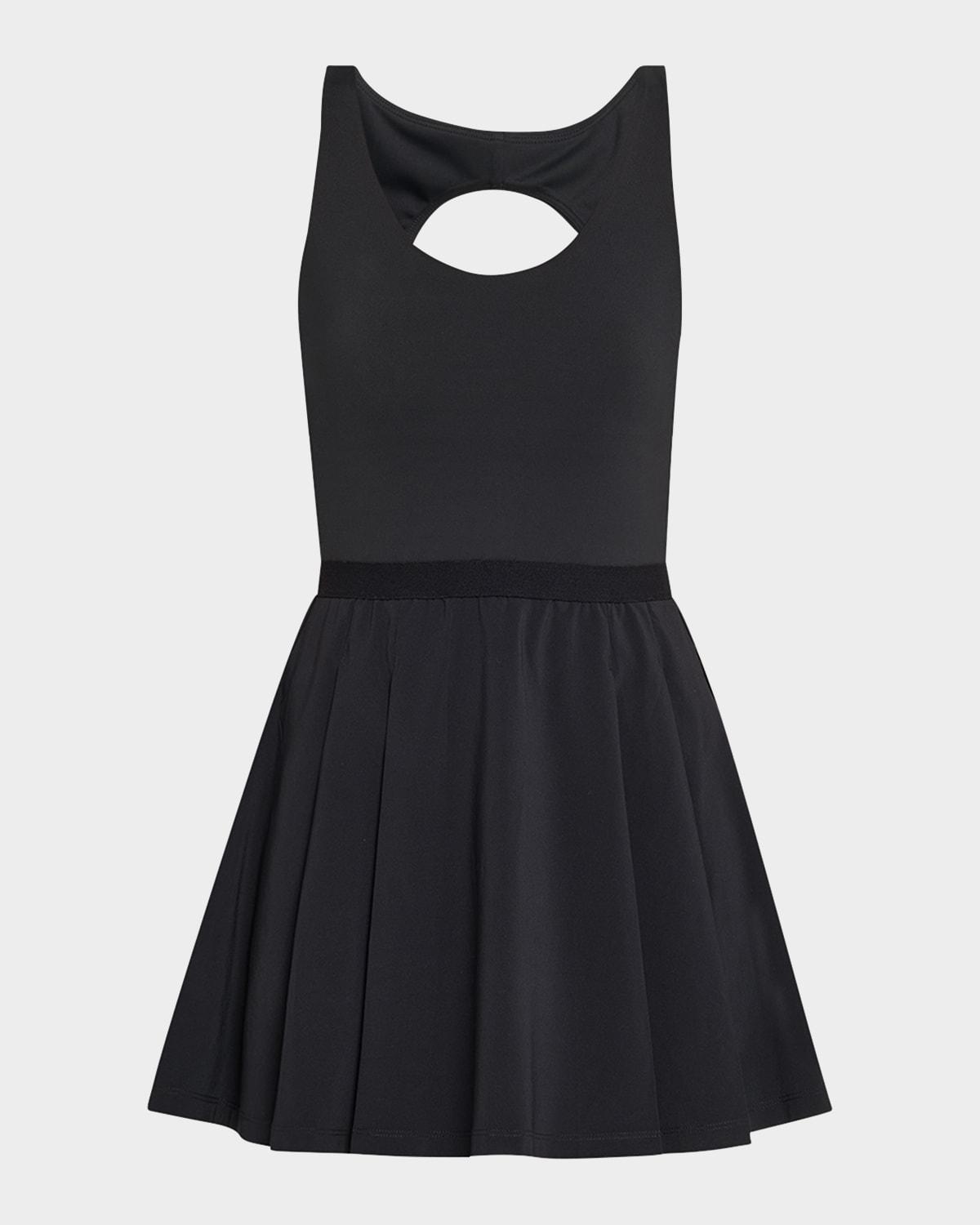 score pleated active dress