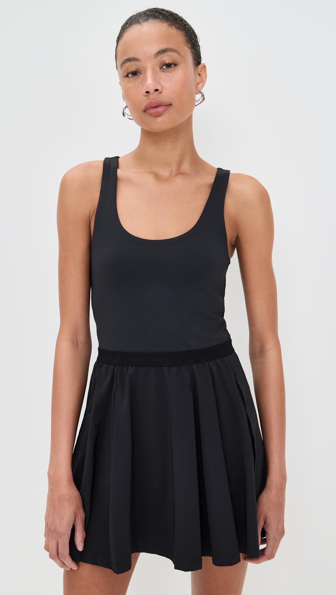 score pleated dress