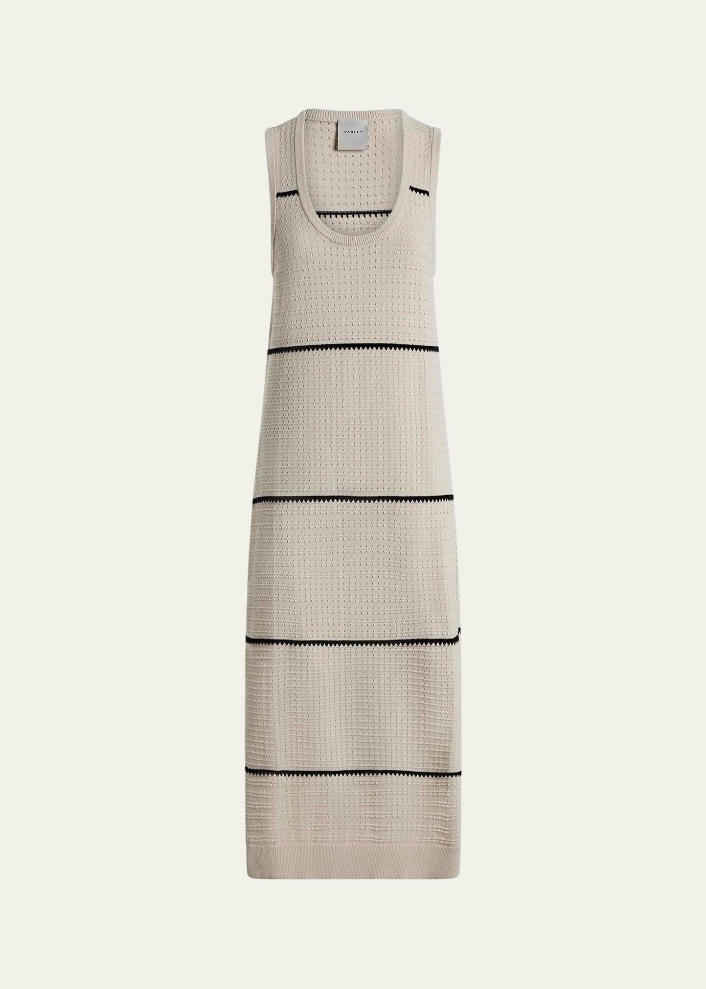 scott scoop-neck midi dress