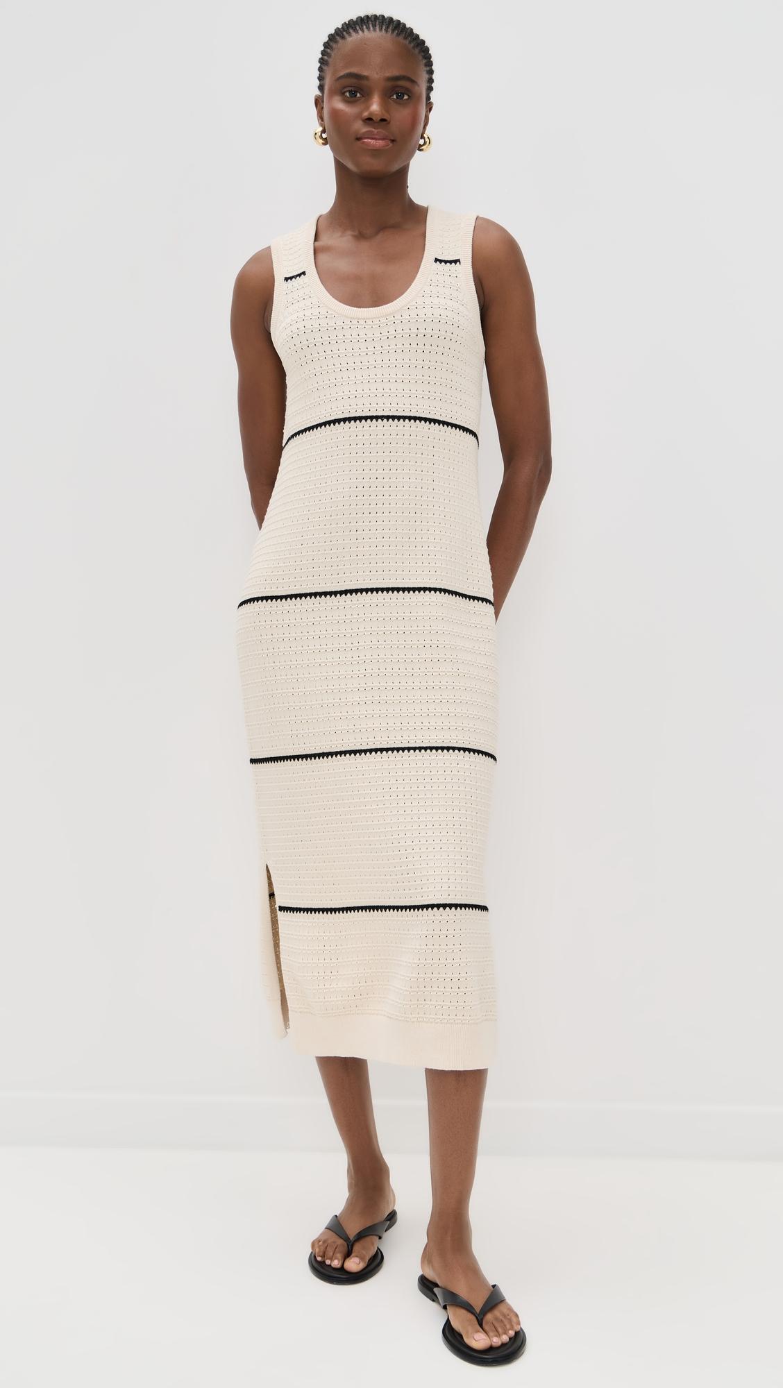 scott scoop neck midi dress