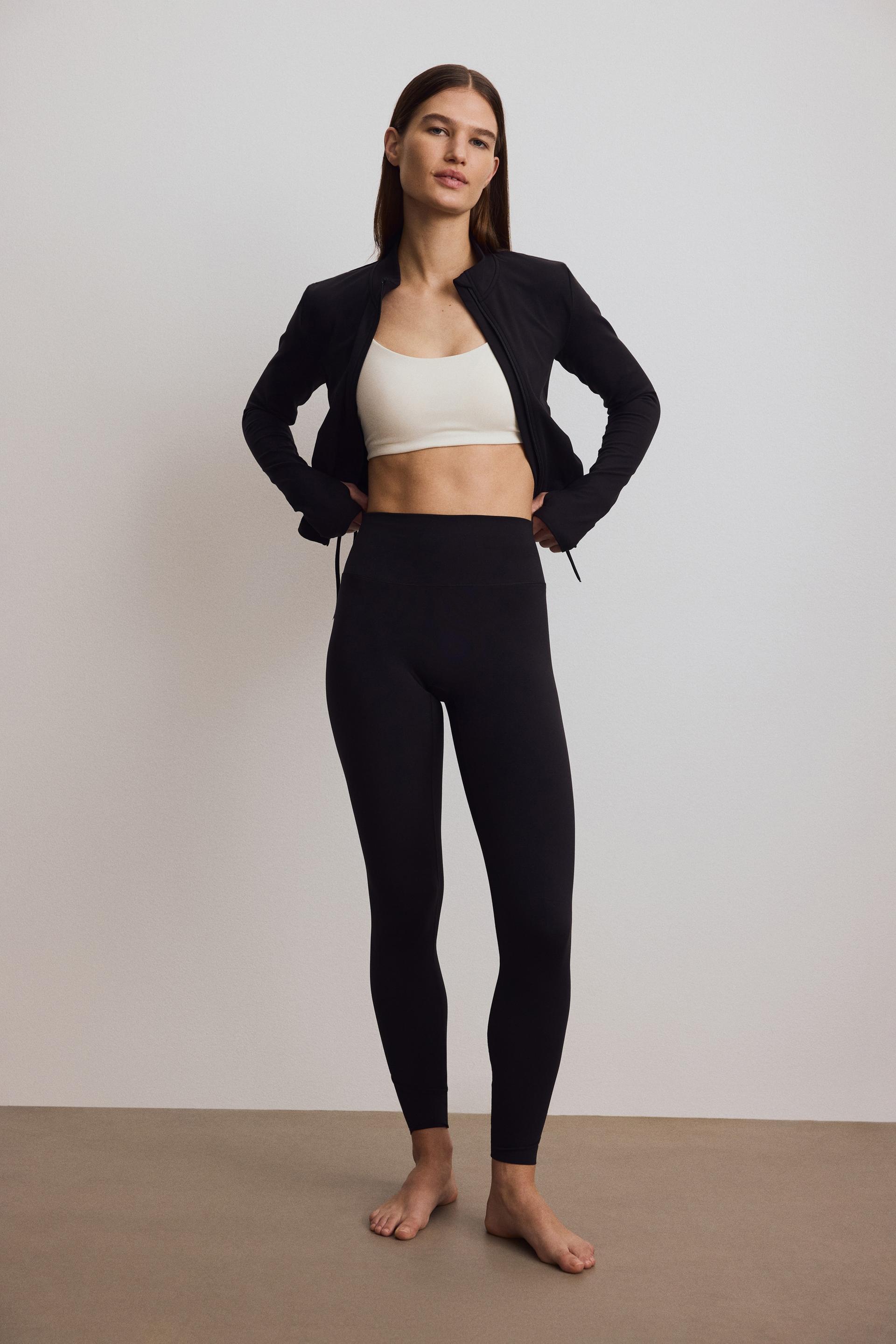 scrunch-detail sports leggings