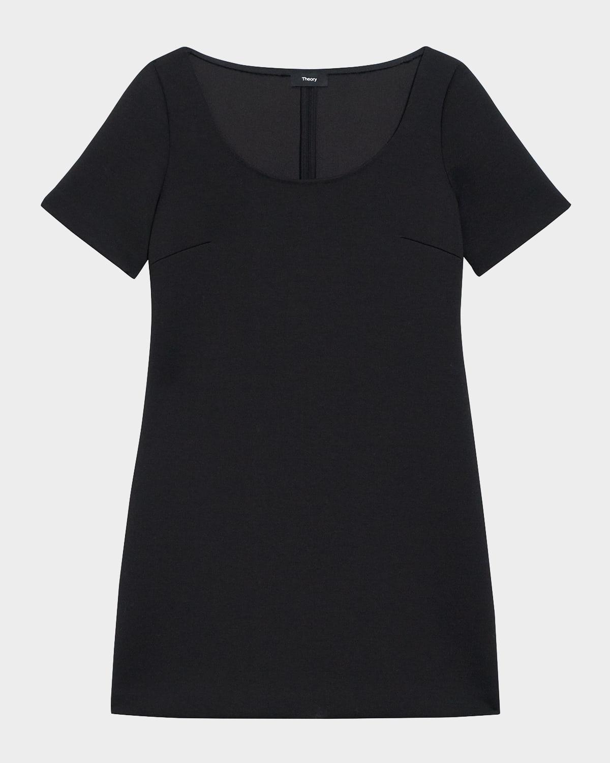 scuba a-line scoop dress