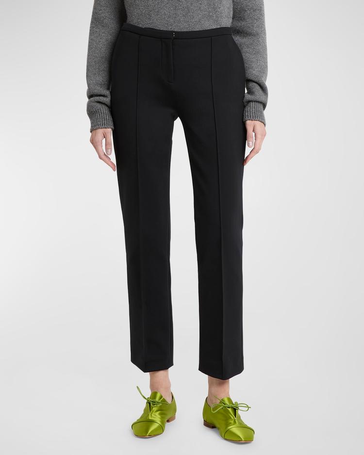 scuba cropped trousers