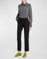 scuba cropped trousers