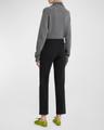 scuba cropped trousers