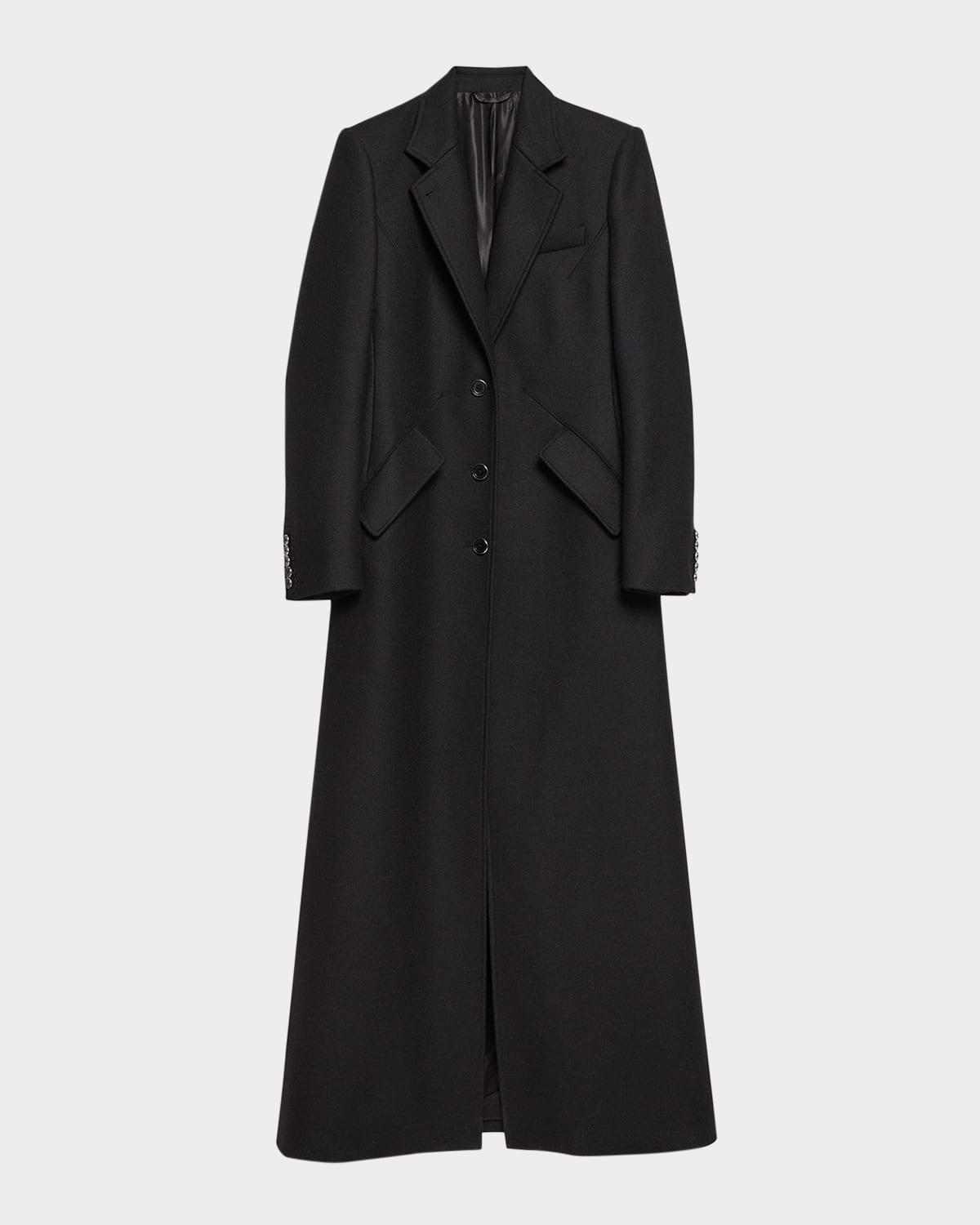 sculpted apex maxi coat