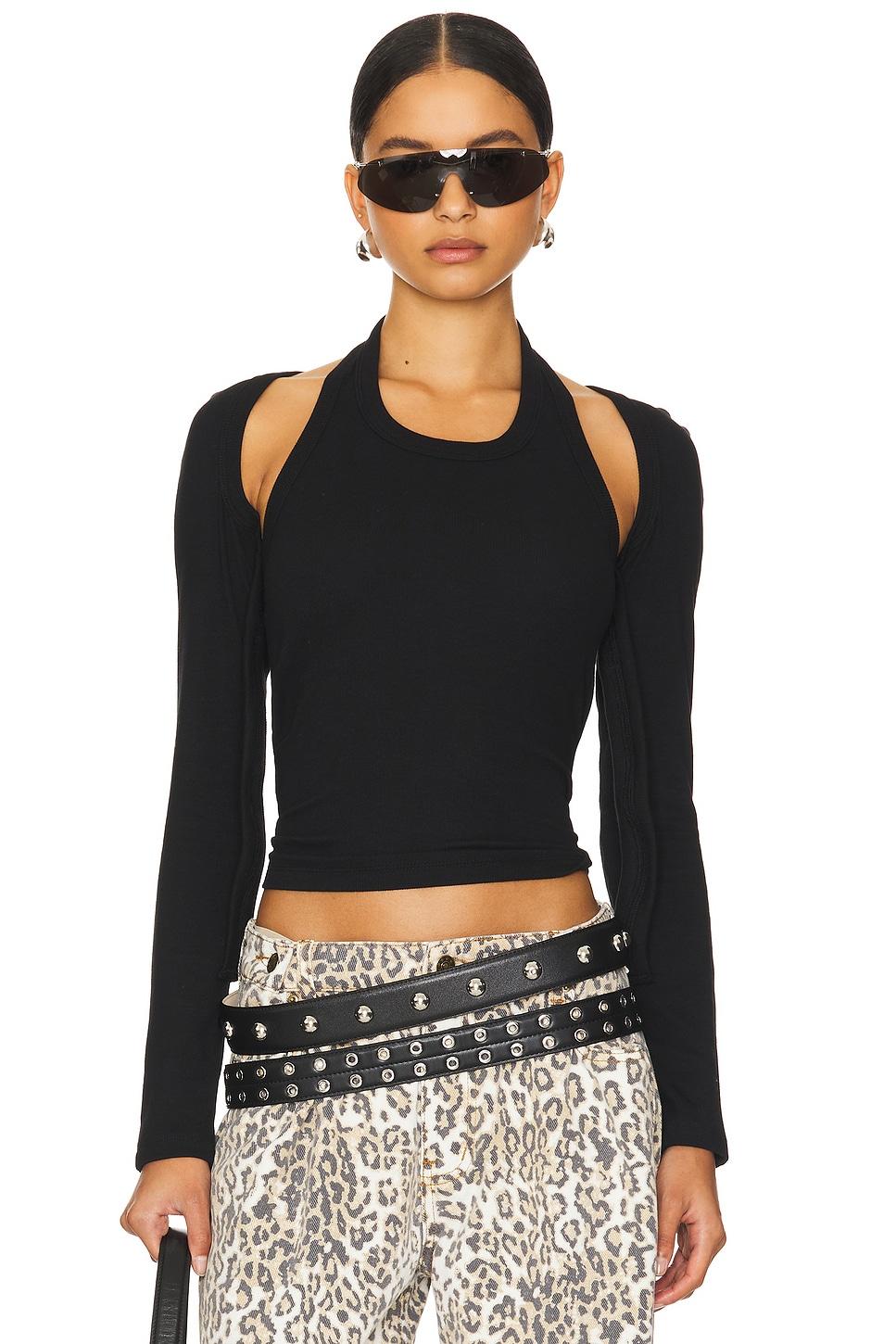 sculpted long sleeve tank