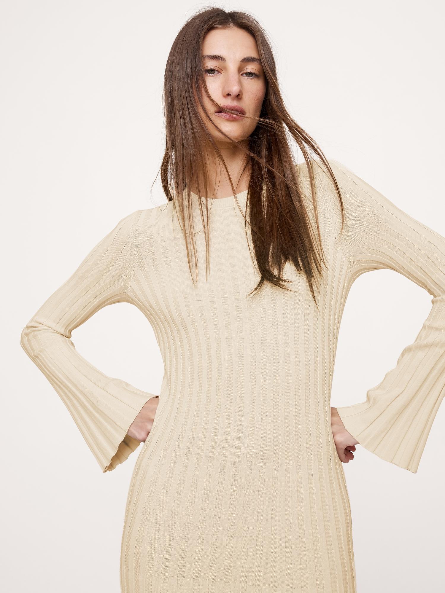 sculpted ribbed maxi dress