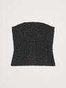sculpted ribbed strapless top