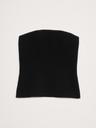 sculpted ribbed strapless top