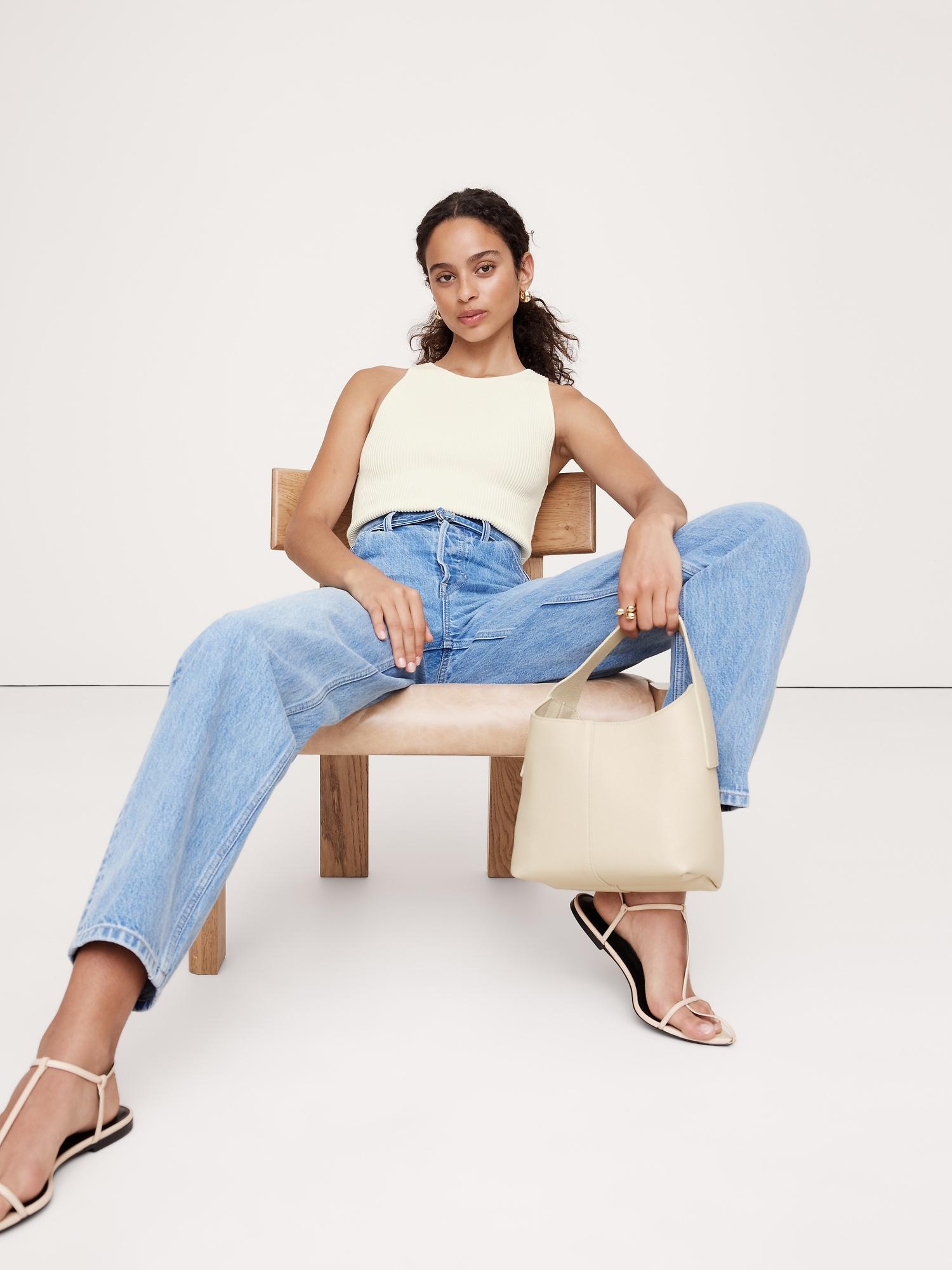 sculpted ribbed tank