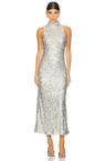 sculpty sleeveless sequin dress