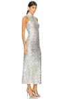 sculpty sleeveless sequin dress