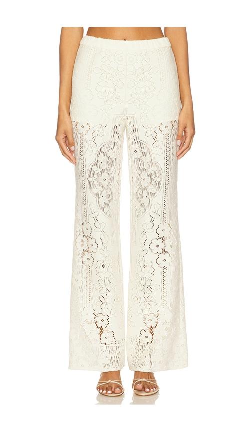 sea arianna lace pants in cream.