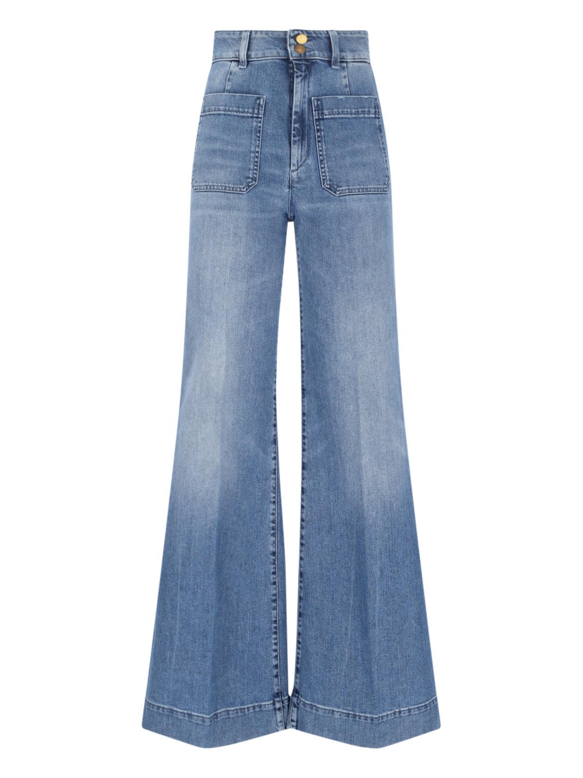 seafarer jeans blue cotton - women