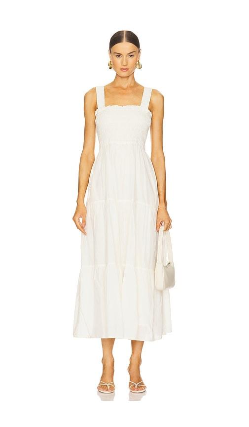 seafolly faithful midi dress in cream.