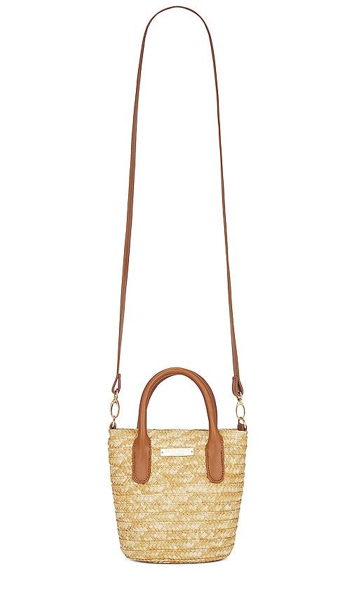 seafolly micro tote bag in neutral.