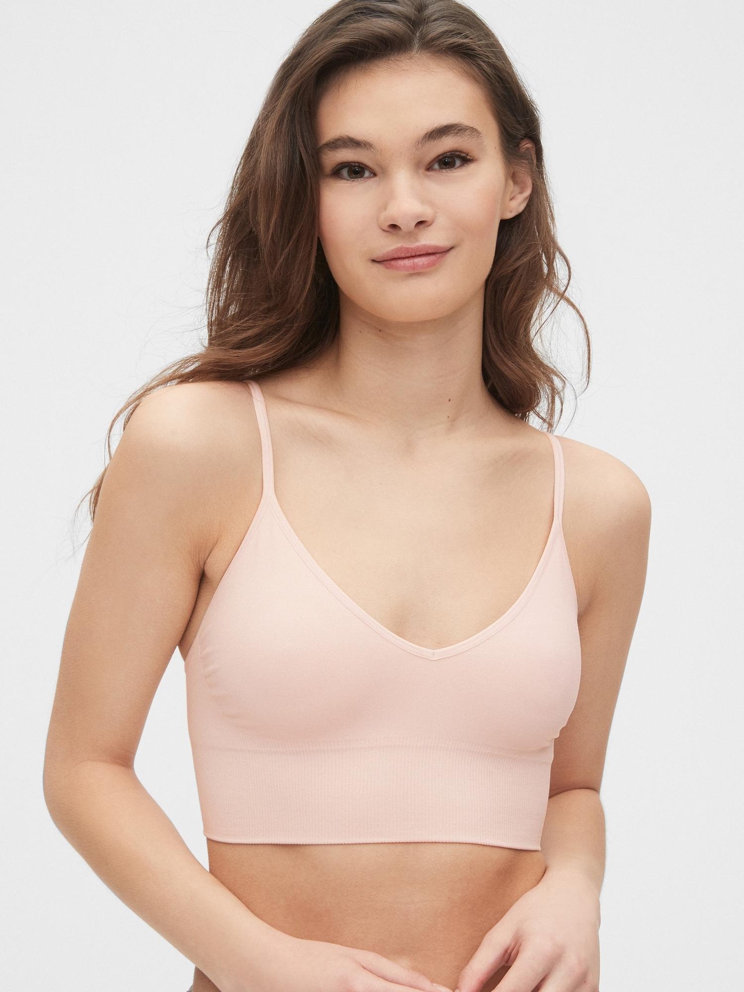 seamless plunge bralette
