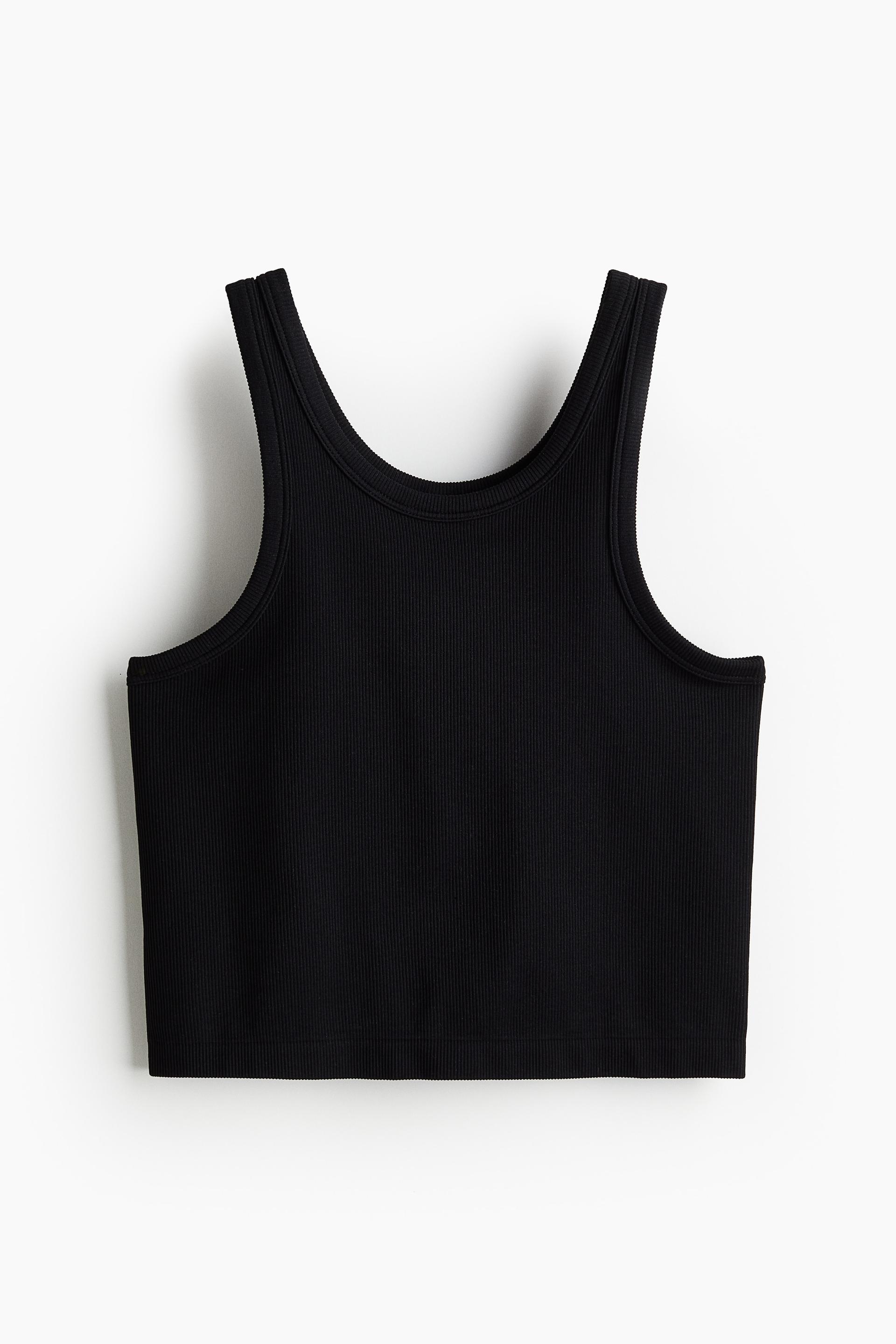 seamless sports cropped tank top in drymove™