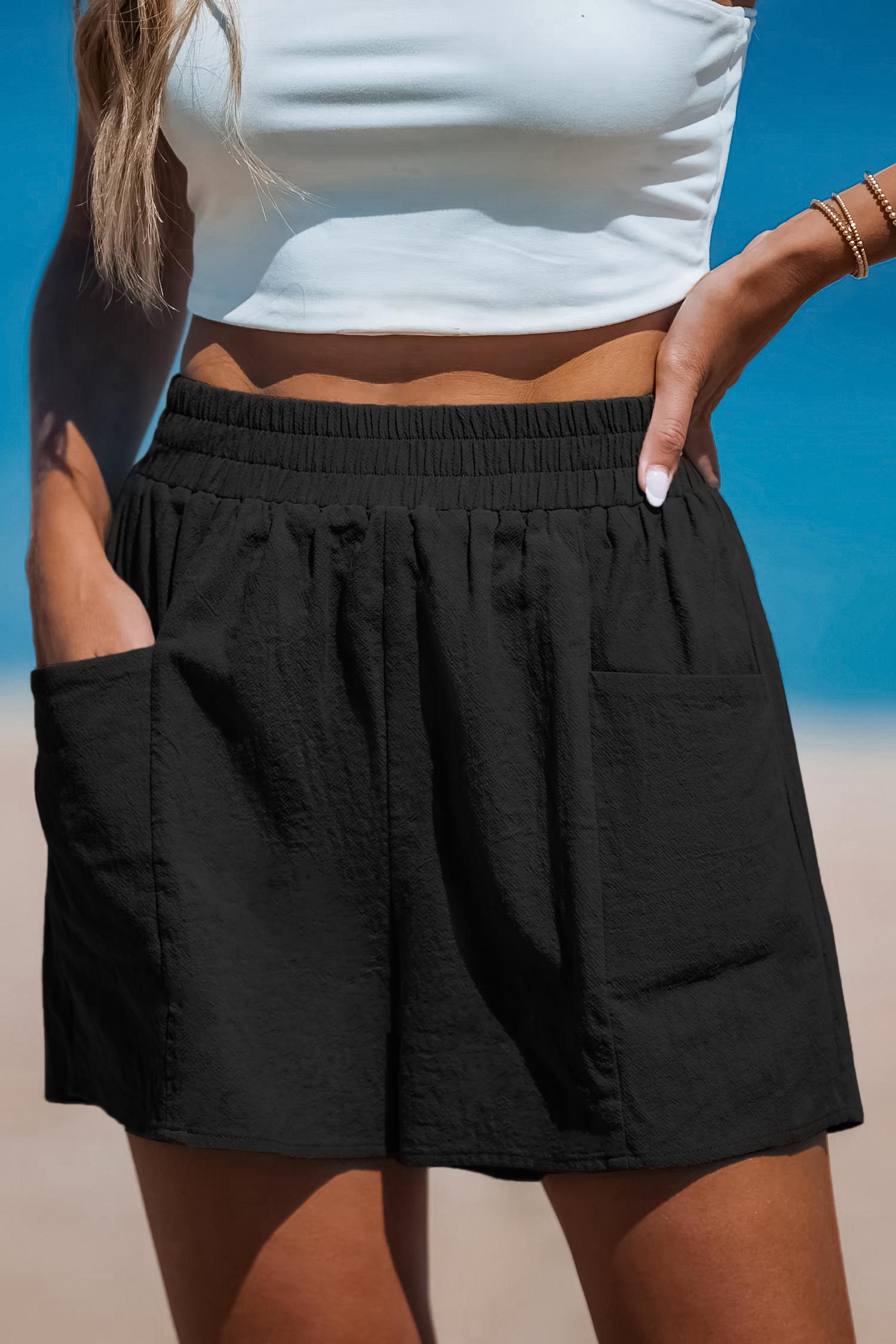 seaside air black shorts - l