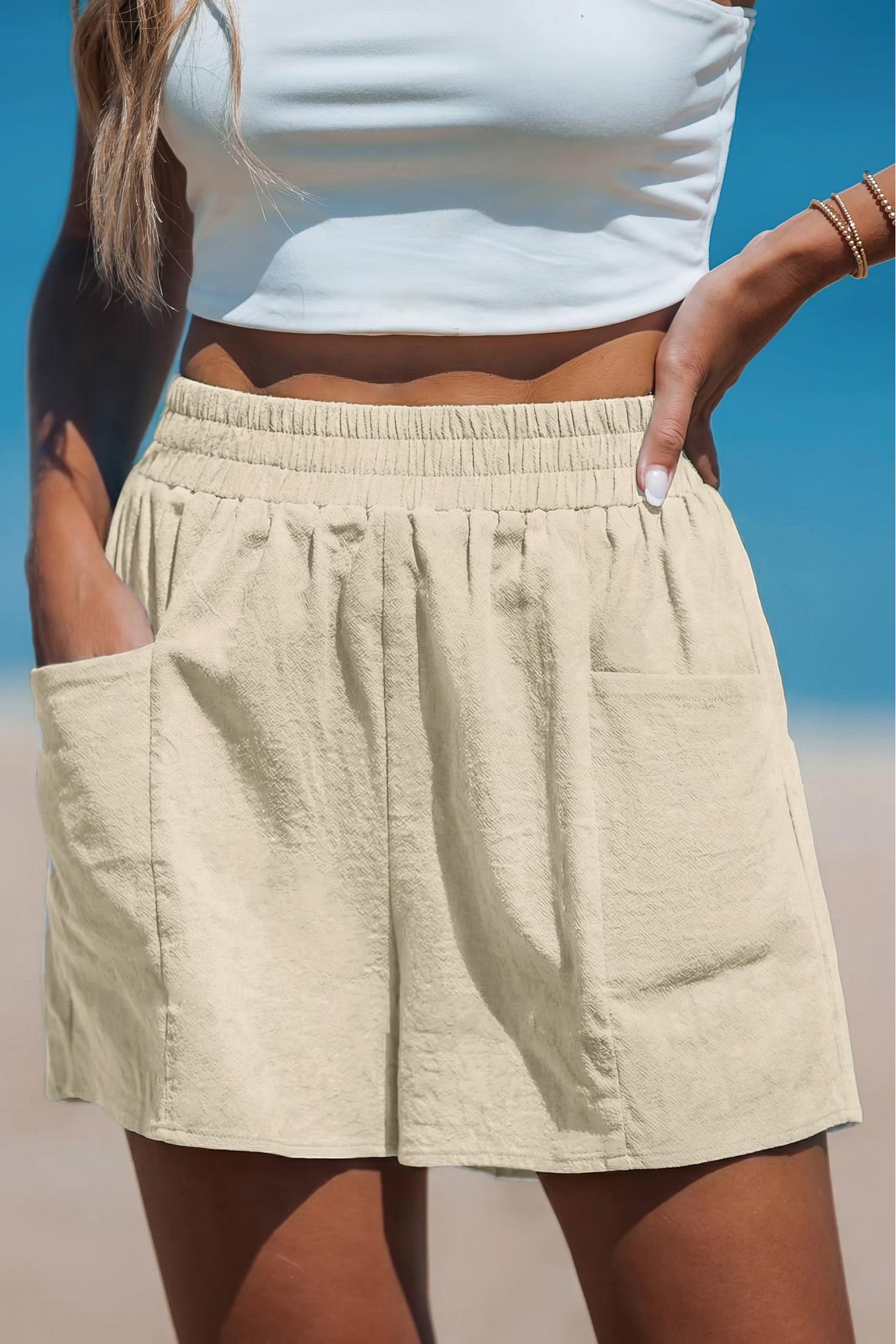 seaside air cream shorts - l
