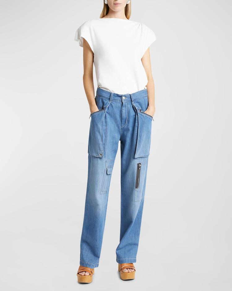 sebani draped top