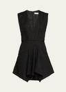 sebastia sleeveless bouclé mini dress