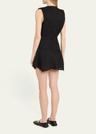 sebastia sleeveless bouclé mini dress