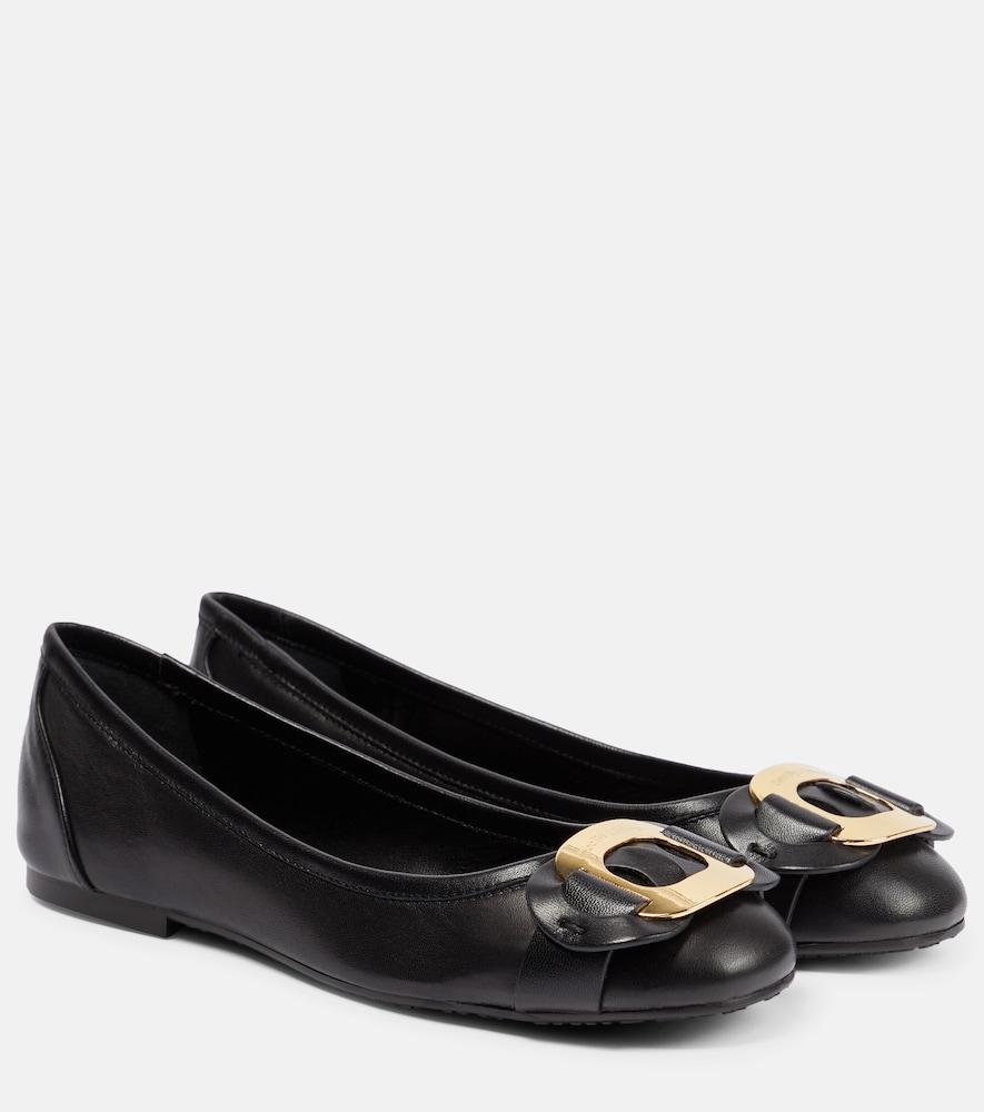 see by chloé chany leather ballet flats