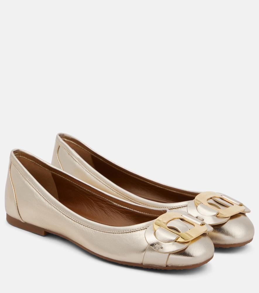 see by chloé chany leather ballet flats
