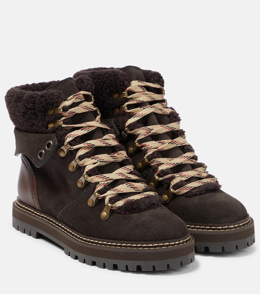 see by chloé eileen suede hiking boots